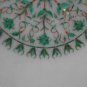 18" Round Marble Dining Table Top Malachite Marquetry Pietra Dura Handmade