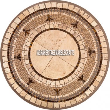 48" Adorable Marble Dining Table Mosaic Inlay Handmade Art Furniture Decor H3954