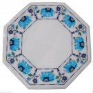 5 PCS Lot 12" Marble Coffee Table Top Inlay Pietra Dura New Year Decor Art 5 PCS Lot 12" Marble Coffee Table Top Inlay Pietra Dura New Year Decor Art