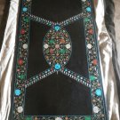 4'x2' Black Marble Malachite Coffee Marquetry Dining Table Top Christmas Special 4'x2' Black Marble Malachite Coffee Marquetry Dining Table Top Christmas Special