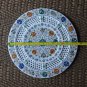 15" Marble Filigree Paua Shell Marble Plate Handmade Marquetry Kitchen Art Decor