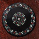 29" Black Marble Paua Shell Handmade Coffee Mosaic Table Top Home Decorative Art 29" Black Marble Paua Shell Handmade Coffee Mosaic Table Top Home Decorative Art