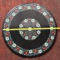 29" Black Marble Paua Shell Handmade Coffee Mosaic Table Top Home Decorative Art