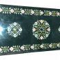 3'x2' Marble Dining Table Top Semi Precious Inlay Malachite Home Art Decor H933A