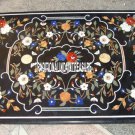 4'x3' Black Marble Dining Table Top Marquetry Inlay Furniture Mosaic Arts Decor
