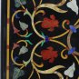 24"x42" Marble Dining Table Top Mosaic Inlay Floral Marquetry Living Room Decor
