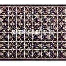 4'x2' Black Marble Dining Table Top Semi Precious Inlay Art Gems Outdoor Decor