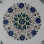 24" White Marble Malachite Mosaic Coffee Table Top Rare Lapis Inlay Gems Decor