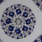 18"x18" Marble Marquetry Top Coffee Table Lapis Mosaic Inlaid Garden Decor H010