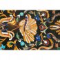 60" Black Marble Real Coffee Dining Table Top Pietra Dura Decor Chirstmas Gifts