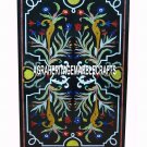 4'x2' Black Marble Dining Table Mosaic Marquetry Gems Inlay Arts Outdoor Decor 4'x2' Black Marble Dining Table Mosaic Marquetry Gems Inlay Arts Outdoor Decor