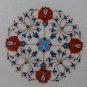 24"Lapis Marble Marquetry Coffee Dining Table Top Pietra Dura Dining Table Decor