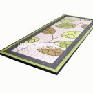 4'x2' Black Marble Rectangle Dining Table Floral Art Mosaic Inlay Dining Decor