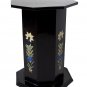 48" Black Marble Real Dining Room Table Top Pietra Dura Decor Gifts Inlaid Art