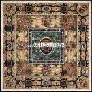 48" Exclusive Marble Dining Table Scagliola Inlay Collectible Patio Decor H3959