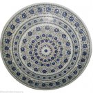 30"x30" Marble Dining Room Table Lapis Stone Mosaic Floral Home Decorative Arts