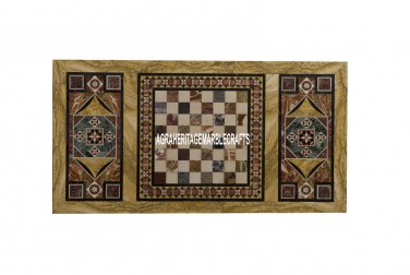 4'x2.5' Traditional Marble Hallway Table Top Marquetry Inlay Outdoor Decor H4012