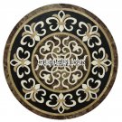 24" Brown Marble Rare Coffee Table Pietradura Inlay Semi Precious Home Decor Art