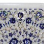 17"x17" Marble Coffee Table Top Semi Precious Lapis Gems Inlay Mosaic Decor Arts