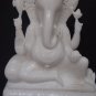 16" White Lord Ganesha Marble Statue Sculpture Handmade Ganesh Decor Best Gift