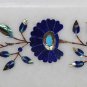 12"x12" Marble Coffee Table Top Rare Lapis Gem Inlay Pietra Dura Home Decor