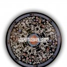 36'' Round Pietradura Black Marble Dining Table Gift Mosaic Gems Art Inlay Decor 36'' Round Pietradura Black Marble Dining Table Gift Mosaic Gems Art Inlay Decor
