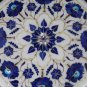 13"x13" Marble Coffee Table Top Lapis Lazuli Inlay Mosaic Pirtradure Home Decor