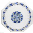 20"x20" Marble Coffee Table Top Lapis Inlay Pietradure Living Room Mosaic Decor 20"x20" Marble Coffee Table Top Lapis Inlay Pietradure Living Room Mosaic Decor