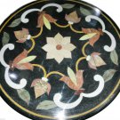 30"X30" Marble Dining Table Top Inlaid Mosaic Floral Art Marquetry Decor H921A