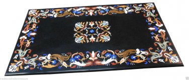 3'x5' Dining Room Marble Top Inlay Gemstone Mosaic Art Marquetry Furniture Art