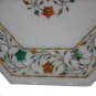 12" Marble Coffee Table Top Handicraft Marquetry Semi Precious New Decorative