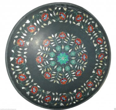 2'X2' Marble Coffee Table Top Rare Carnelian Mosaic Living Room Decor Arts H942