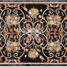 6'x3' Black Marble Dining Table Top Living Room Marquetry Home Decor Inlay Work