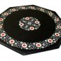 24" Marble Coffee Center Table Top Carnelian Inlay Marquetry Inlay Outdoor Decor