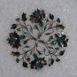 16"x16" Marble End Coffee Table Top Pauashell Gems Mosaic Home Decor H011