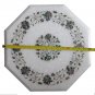 16"x16" Marble End Coffee Table Top Pauashell Gems Mosaic Home Decor H011