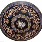 36" Marble Dining Table Top Mosaic Ancient Art Inlaid  Pietradure Fine Art Decor