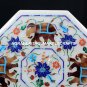 10" Elegant Marble Serving Dish Plate/Tile Jasper Elephant Inlay Art Home H5433B