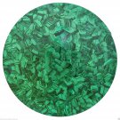3' Green Marble Dining Coffee Table Top Malachite Inlay Gem Stone Handmade Decor