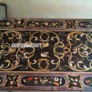4'x2' Black Dining Marble Garden Table Top Rare Stone Inlay Marquetry Work Decor 4'x2' Black Dining Marble Garden Table Top Rare Stone Inlay Marquetry Work Decor