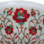 20"Marble Coffee Cardelian Paua Shell Table Top Marquetry Ramdan Decoration Arts