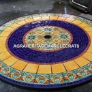 60" Collectible Marble Furniture Table Semi Precious Mosaic Hallway Decor H5272B 60" Collectible Marble Furniture Table Semi Precious Mosaic Hallway Decor H5272B