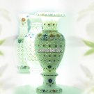 13" Decorative Marble Flower Vase Best Quality Filigree Gift Living Room Decor 13" Decorative Marble Flower Vase Best Quality Filigree Gift Living Room Decor