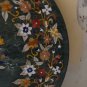 36" Green Marble Coffee Table Top Dining Coffee Marquetry Handmade Hallway Decor