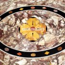 3'x2' Adornment Marble Hallway Table Inlaid Floal Arts Outdoor Patio Decor H4006