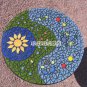 36" Round Marble Kitchen Table Handicraft Arts Real Multi Inlaid Hallway Decor