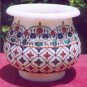 11" Marble Flower Pot Creative Art Multi Inlay Beautiful Love Gift Giving Decor