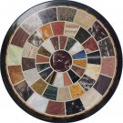 24" Marble Mosaic Round inlaid Fine Dining Coffee Table Top Home Decorative Arts 24" Marble Mosaic Round inlaid Fine Dining Coffee Table Top Home Decorative Arts