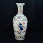 12" Glamorous Marble Flower Vase Multi Floral Inlay Stones Valentine Decor H5576