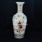 12" Glamorous Marble Flower Vase Multi Floral Inlay Stones Valentine Decor H5576